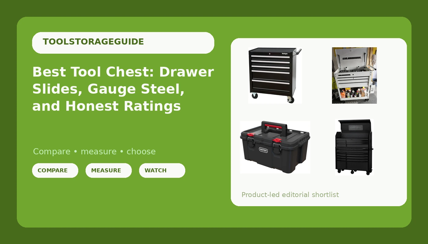 Best Tool Chest: Drawer Slides, Gauge Steel, and Honest Ratings - ToolStorageGuide review with measurements and honest opinion