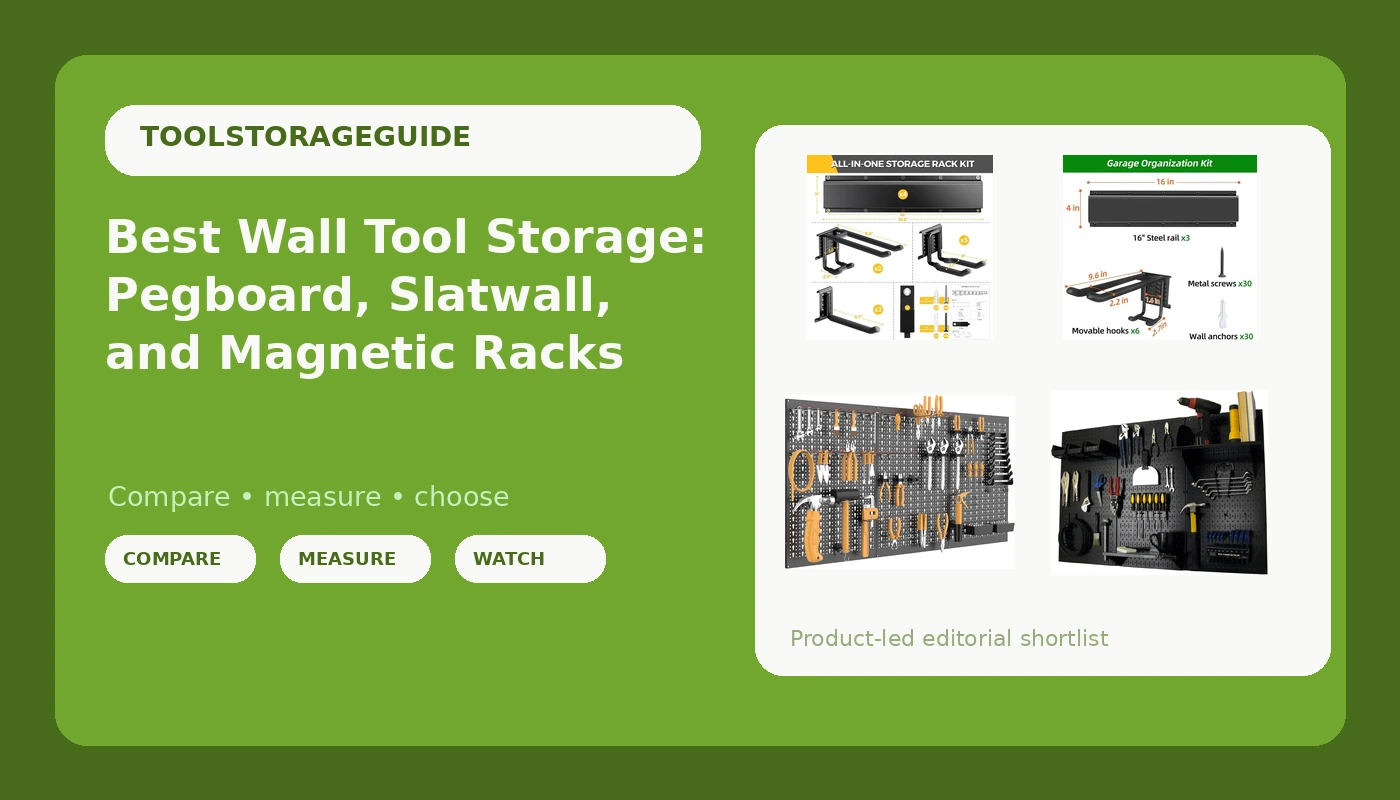 Best Wall Tool Storage: Pegboard, Slatwall, and Magnetic Racks - ToolStorageGuide review with measurements and honest opinion