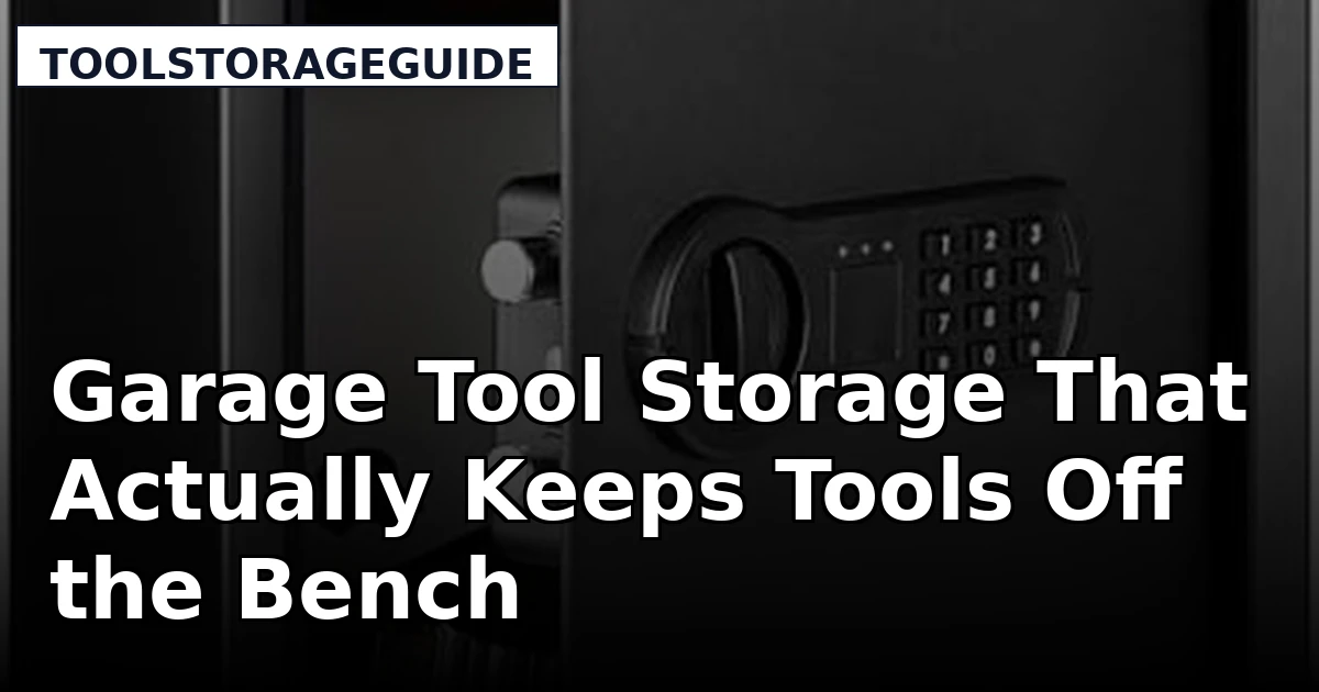 Garage Tool Storage That Actually Keeps Tools Off the Bench