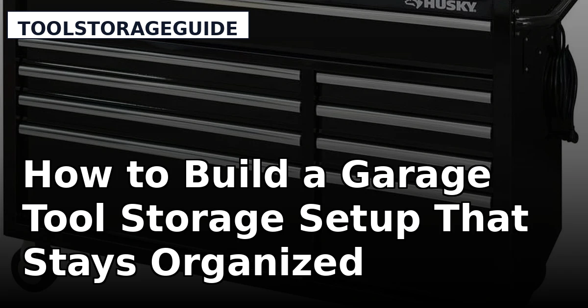 How to Build a Garage Tool Storage Setup That Stays Organized