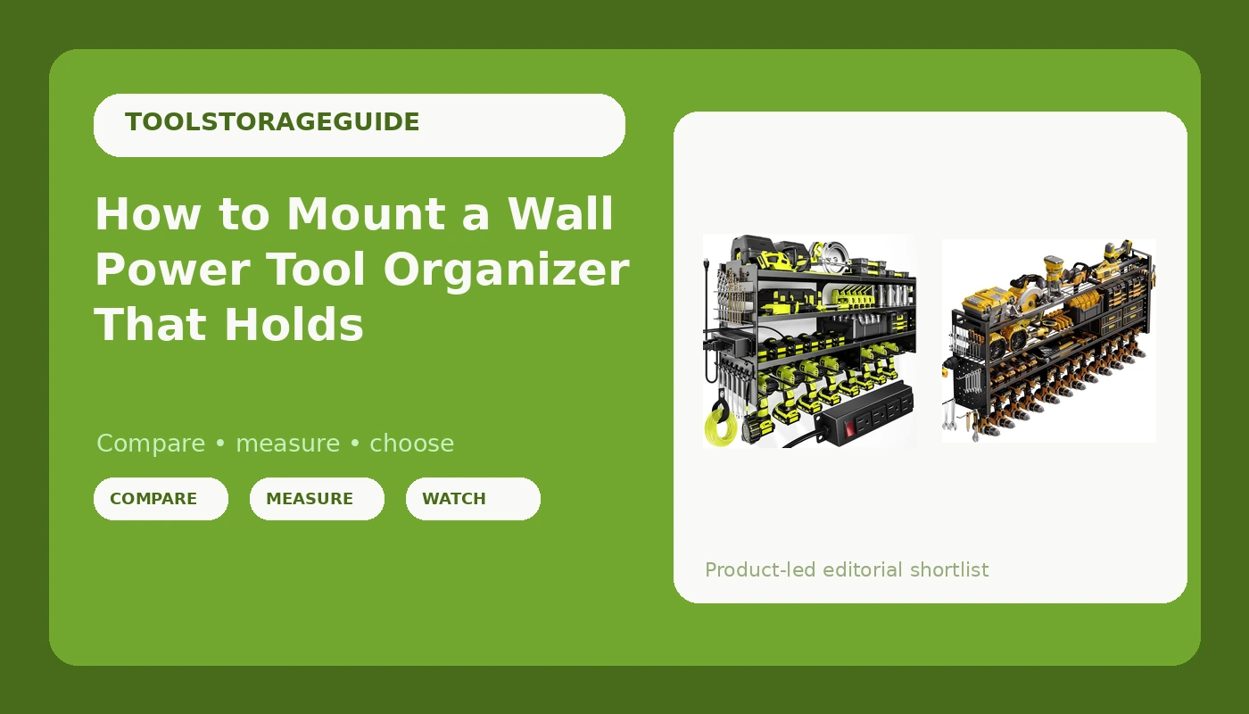 How to Mount a Wall Power Tool Organizer That Holds