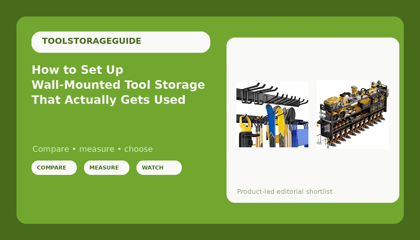 How to Set Up Wall-Mounted Tool Storage That Actually Gets Used