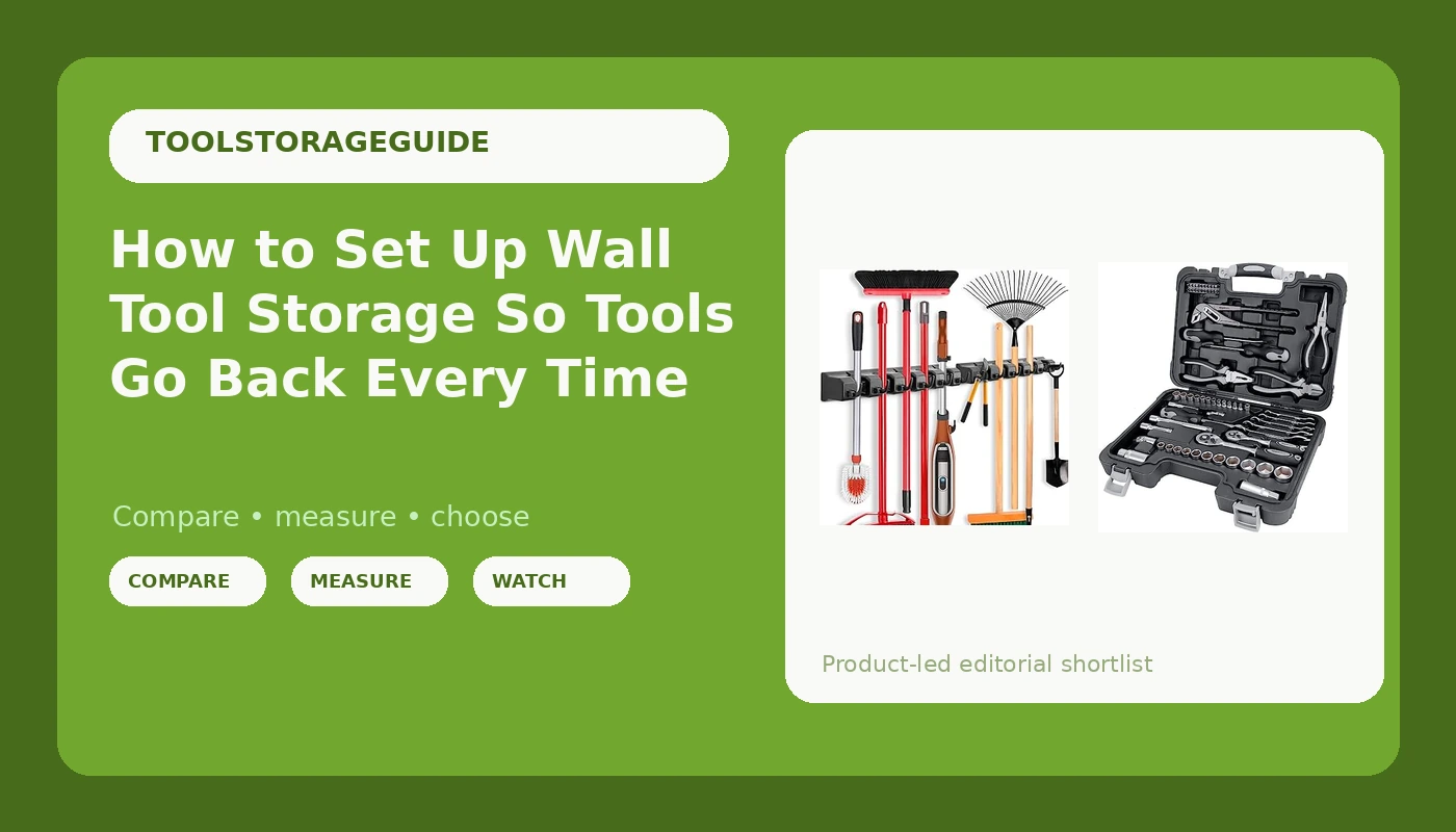 How to Set Up Wall Tool Storage So Tools Go Back Every Time