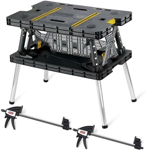 Keter Heavy-Duty Folding Workbench with 1,000 Pound Capacity