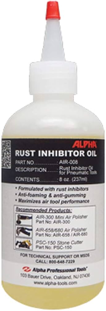 Alpha Rust Inhibitor Air Tool Oil, 8 oz