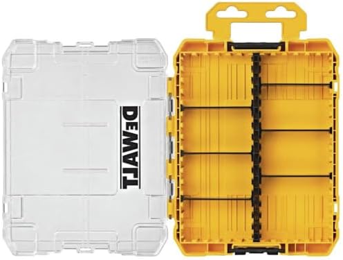 DEWALT Tool Box, Medium 8-Compartments Small Parts Organizer, Portable Tough Case (DWAN2190)