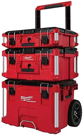 Milwaukee Packout Rolling Modular Stackable Tool Box Storage System, Red - Amazon.com
