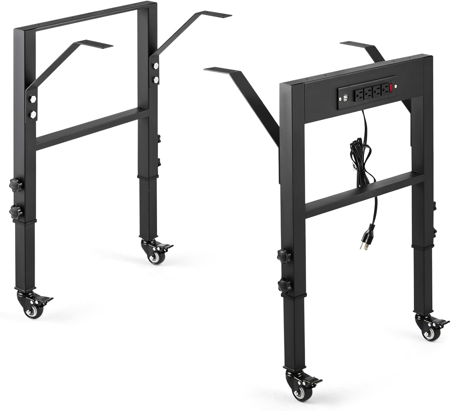 OLBRUS 19.6-Inch Depth Workbench Frame with Lockable Wheels