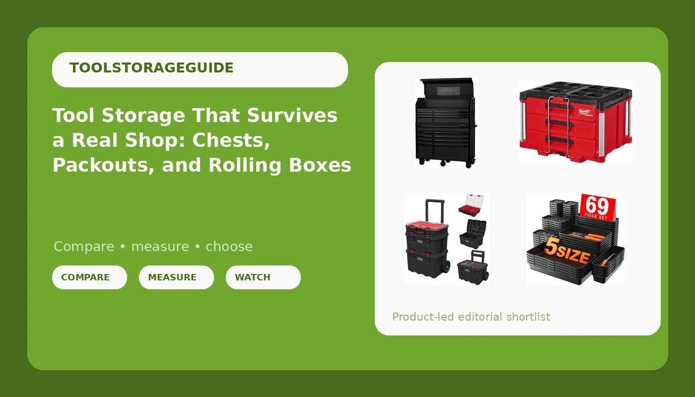 Tool Storage That Survives a Real Shop: Chests, Packouts, and Rolling Boxes